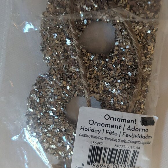 NWT Chunky Gold Glitter Letter 'B' Hanging Alphabet Sign Michaels Home Decor NEW - Picture 5 of 7